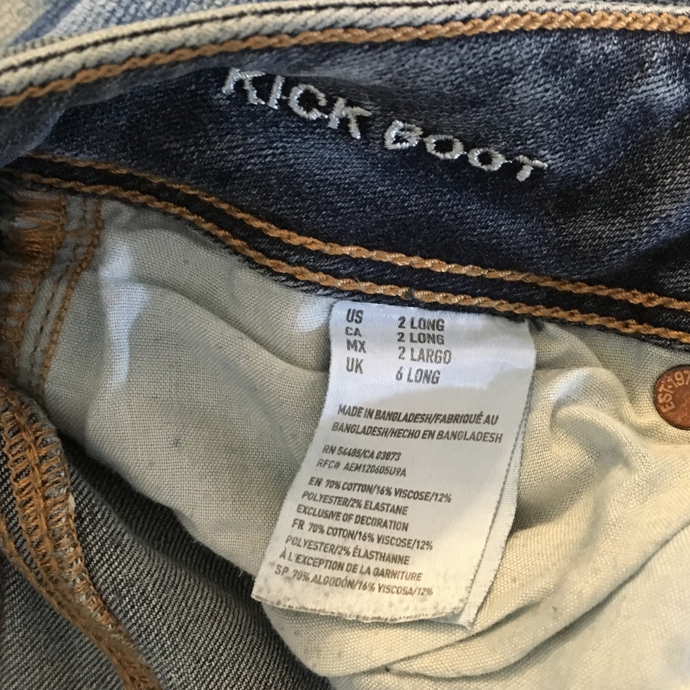 American‎ Eagle Super Stretch X size 2 L (Good) - Picture 6 of 6